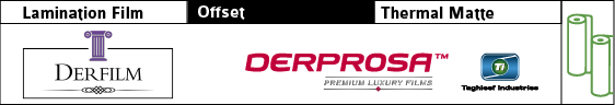 Derfilm, Offset BOPP Film, Thermal Matte, Roll, STD